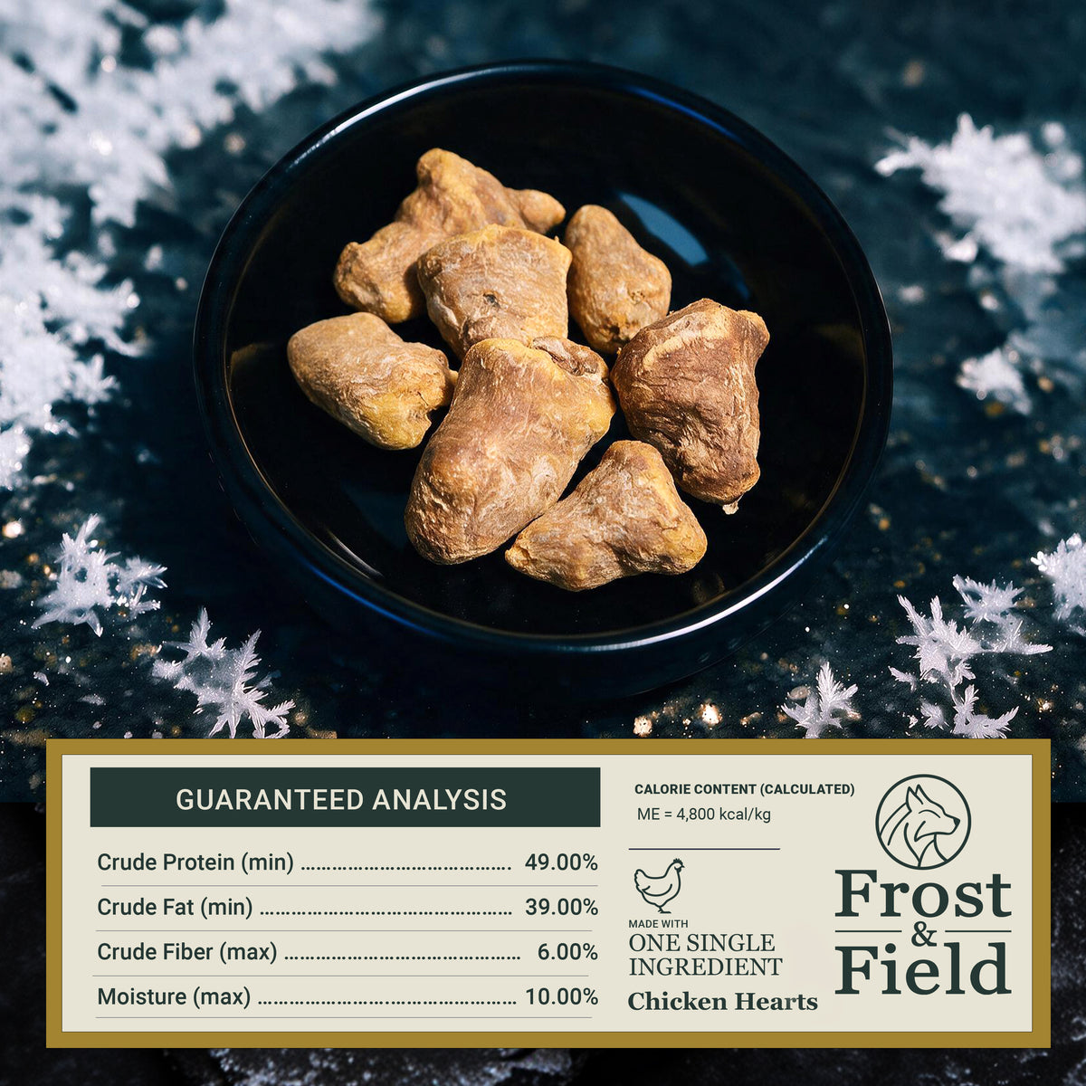 Freeze-Dried Whole Chicken Hearts